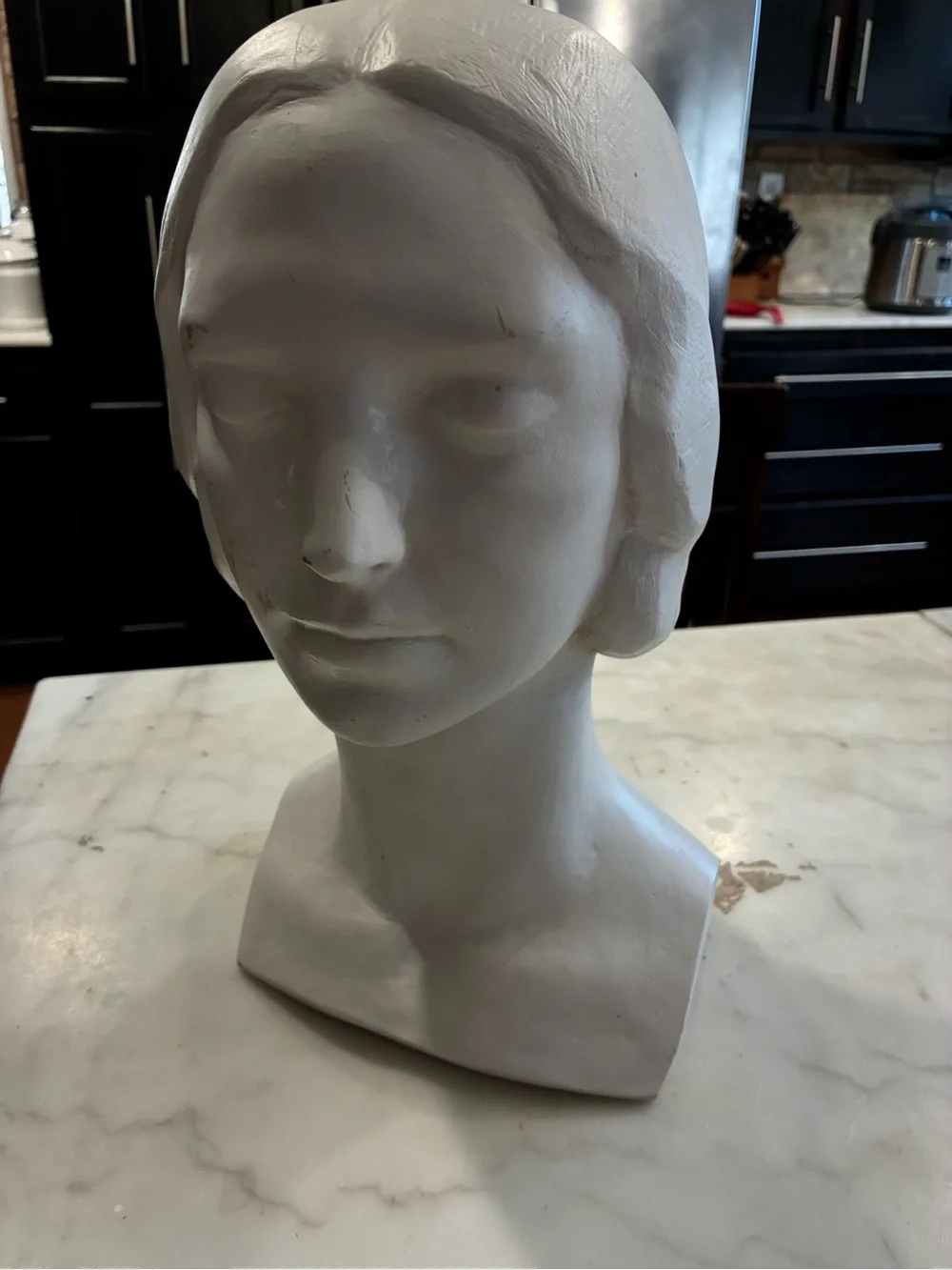 L'Inconnue de la Seine (The Unknown Woman of the Seine), cast in white plaster